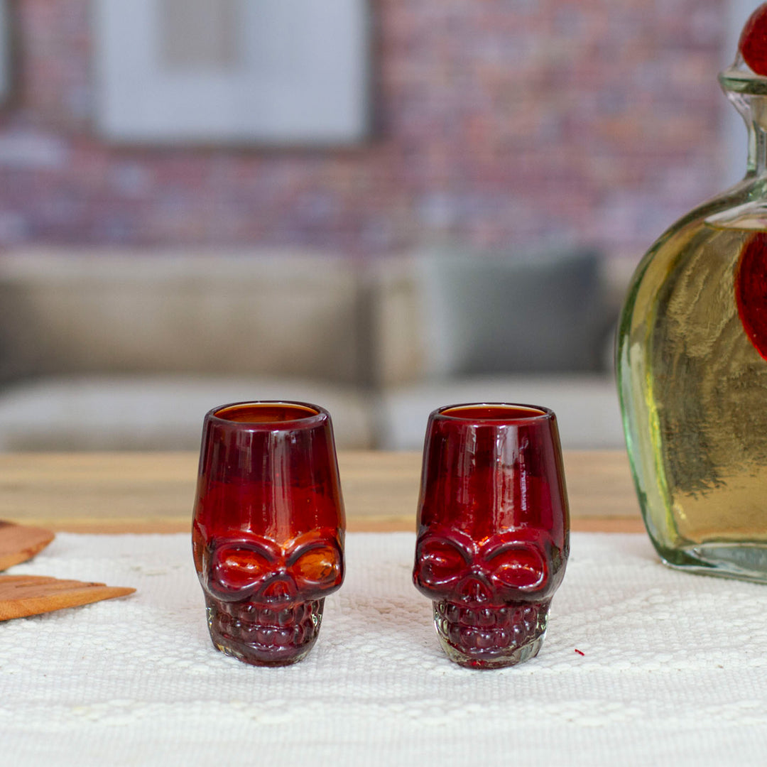 Red Mexican Skull