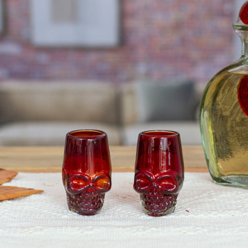 Red Mexican Skull