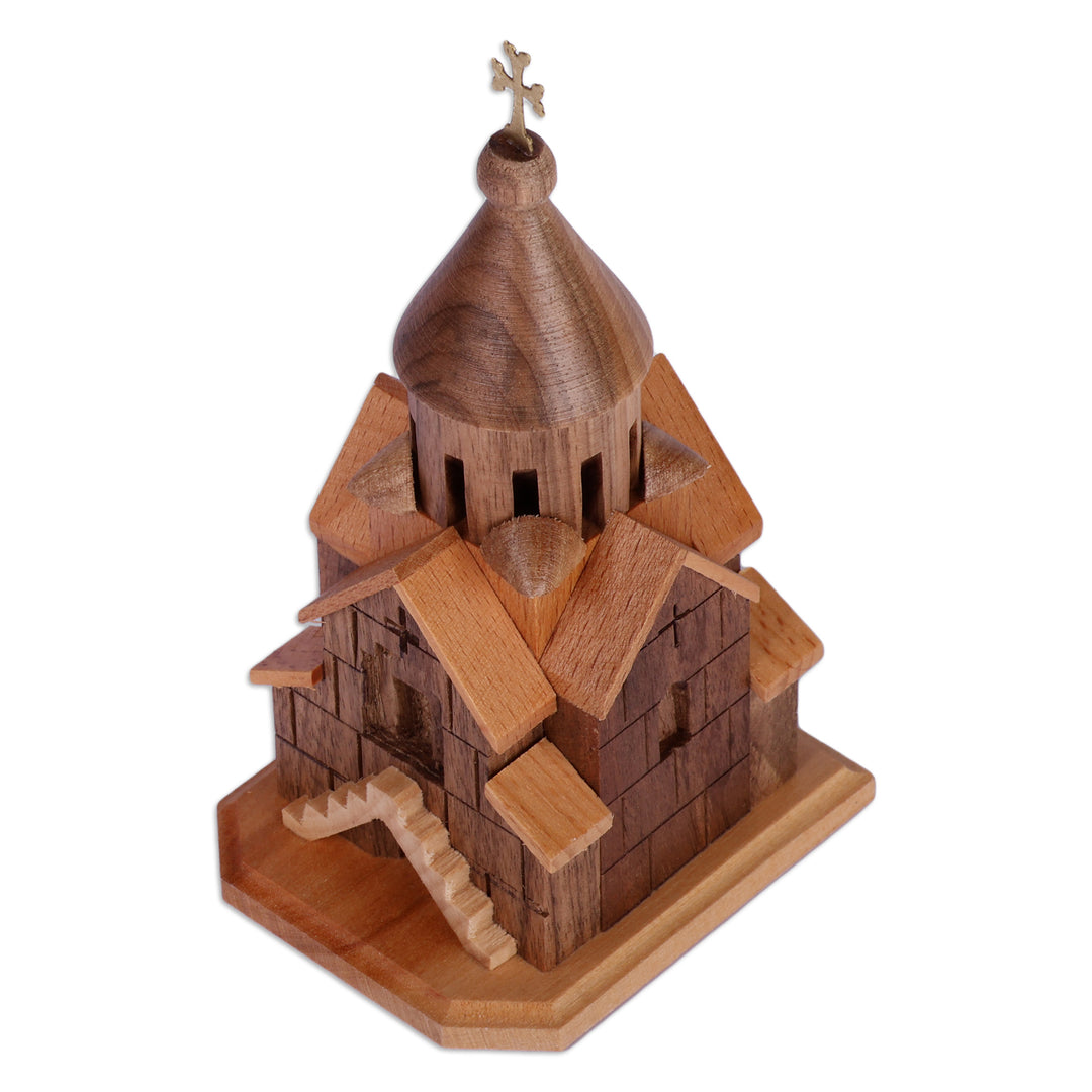 Armenian Handmade Noravank Church Beech Wood Sculpture - Noravank Church