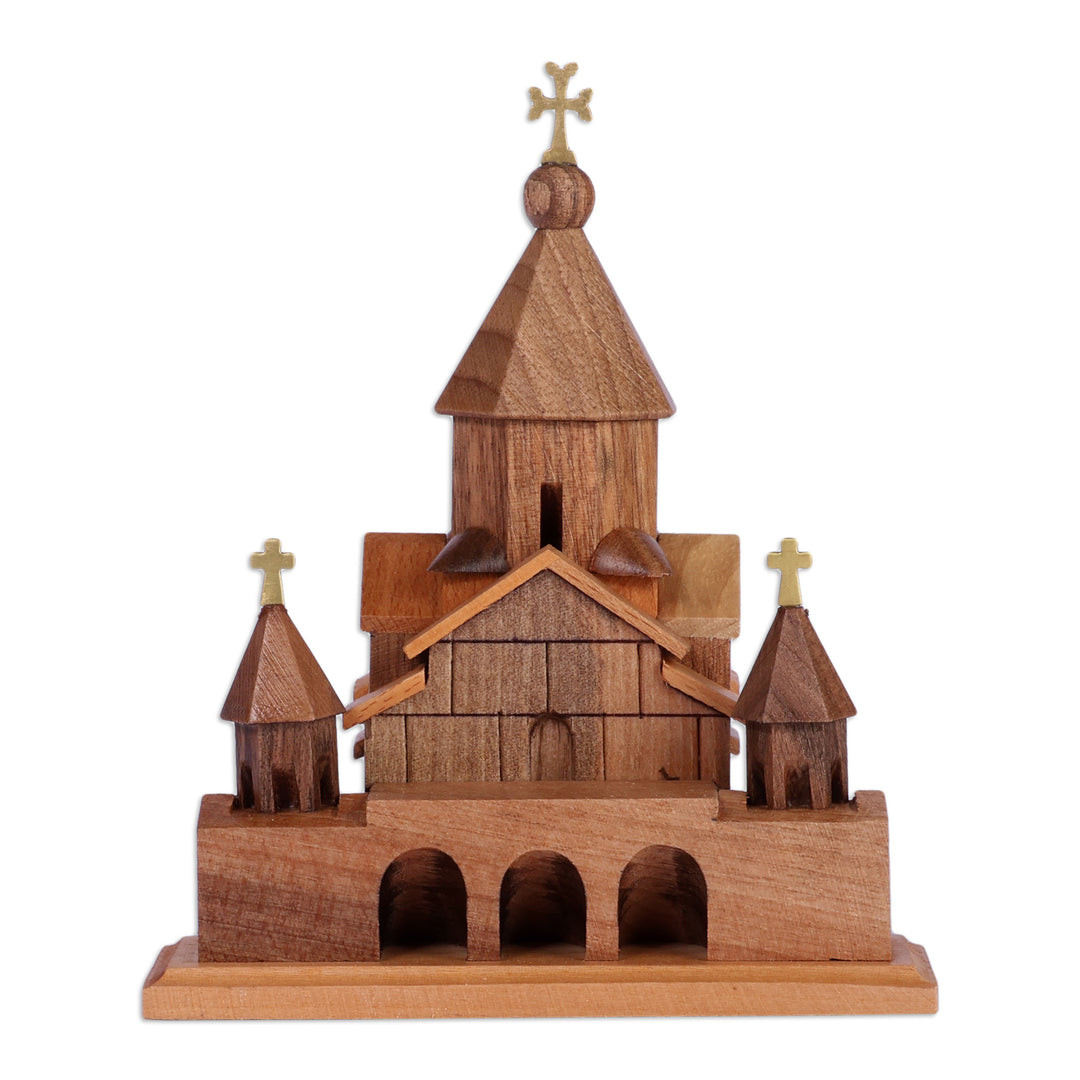 Saint Gayane Church Beech Wood Sculpture Carved in Armenia - Saint Gayane Church