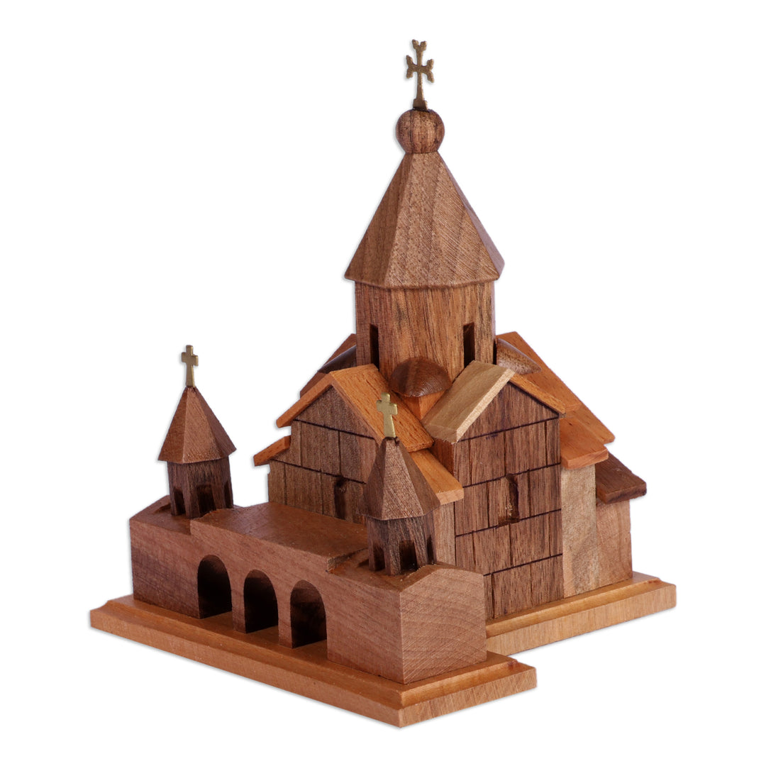 Saint Gayane Church Beech Wood Sculpture Carved in Armenia - Saint Gayane Church
