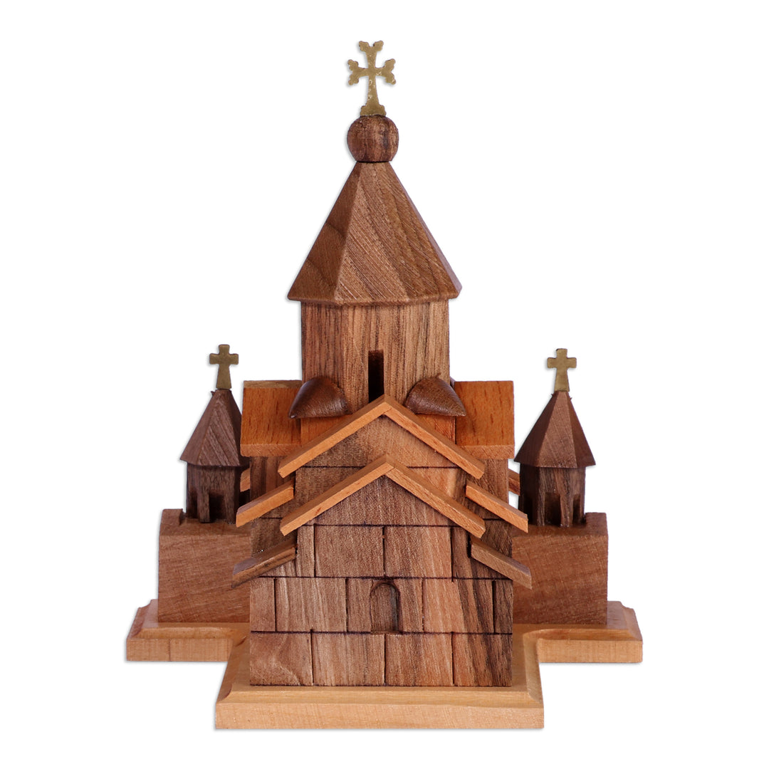 Saint Gayane Church Beech Wood Sculpture Carved in Armenia - Saint Gayane Church