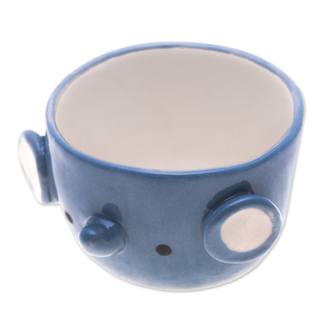 Elephant Ceramic Mini Flower Pot Made in Thailand (Small) - Elephant Spring