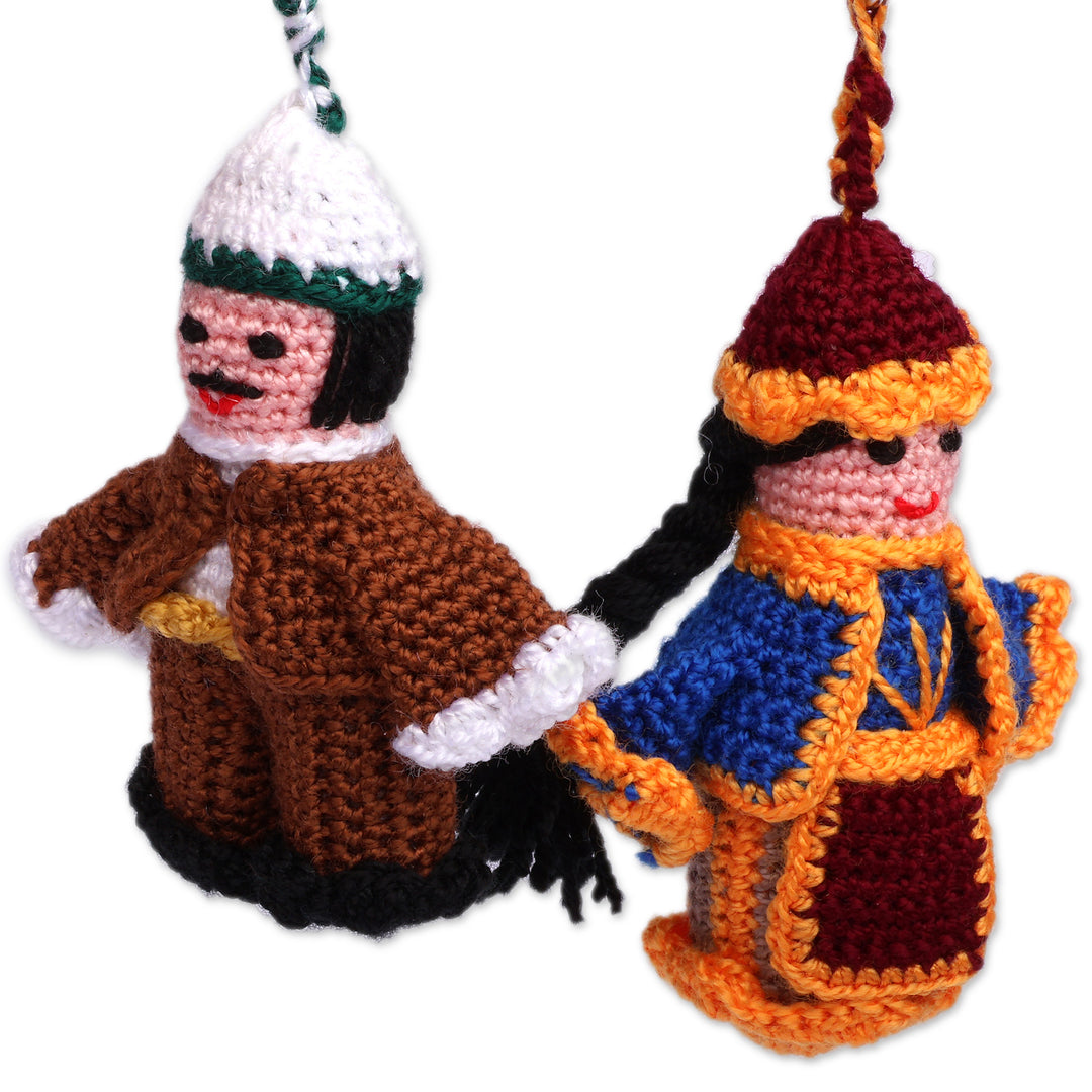 Set of 2 Kars Heritage-Themed Crocheted Cotton Keychains - Kars Duo