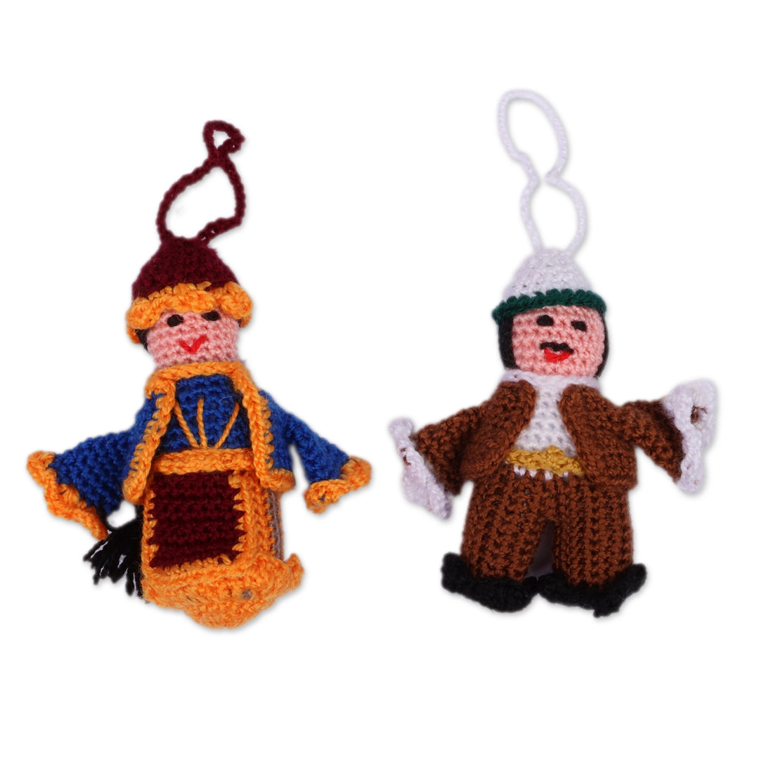Artisan Handmade Set of 2 Kars-Themed 100% Cotton Ornaments - Kars Pair