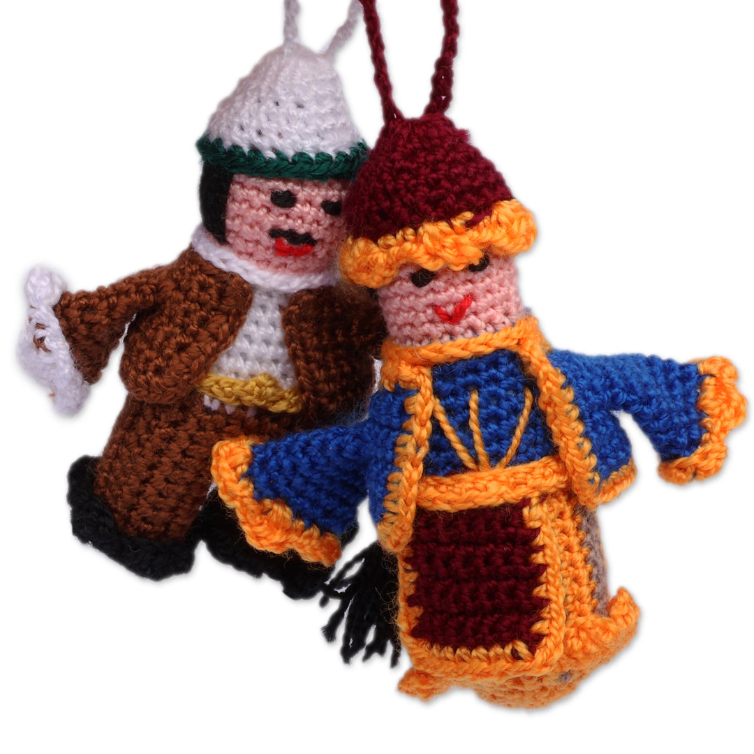 Artisan Handmade Set of 2 Kars-Themed 100% Cotton Ornaments - Kars Pair