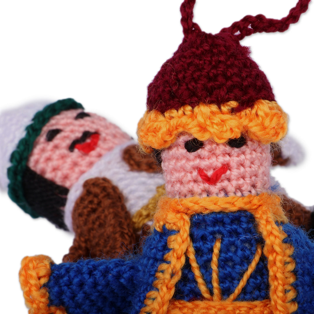 Artisan Handmade Set of 2 Kars-Themed 100% Cotton Ornaments - Kars Pair