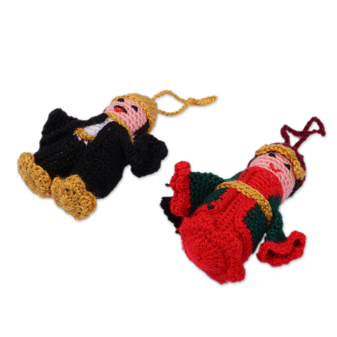 Artisan-Made Set of 2 Artsakh-Themed 100% Cotton Ornaments - Artsakh Pair