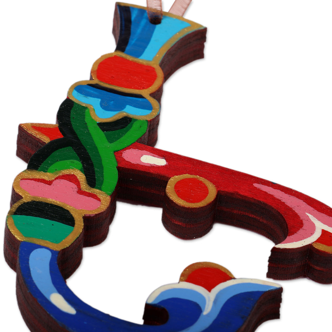 Hand-Painted 3-Piece Armenian Love Alphabet Ornament Set - Armenian Love