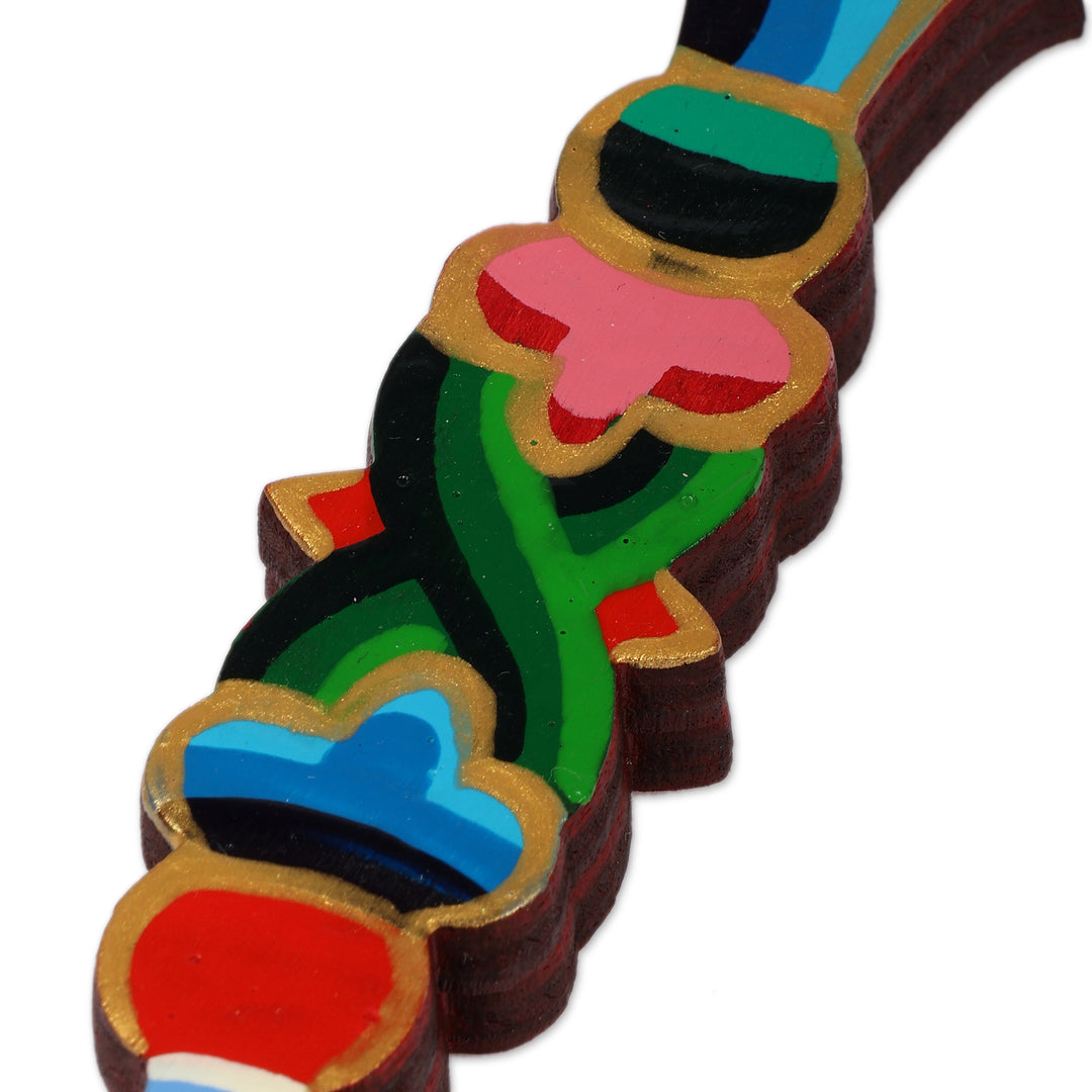 Artisan-Made 3-Piece Armenian Mountain Alphabet Ornament Set - Armenian Nature
