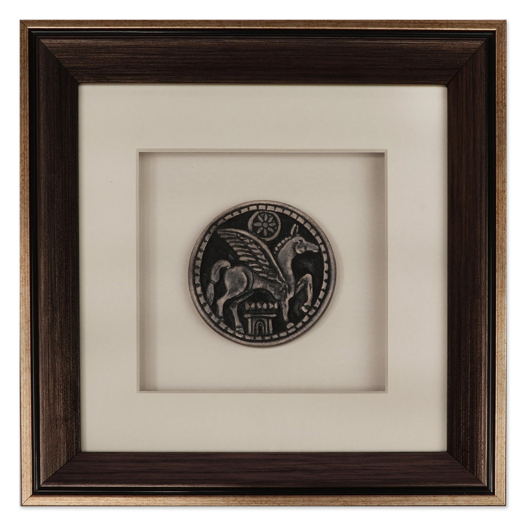 Yervandashat-Themed Porcelain Wall Accent Made in Armenia - Yervandashat Emblem