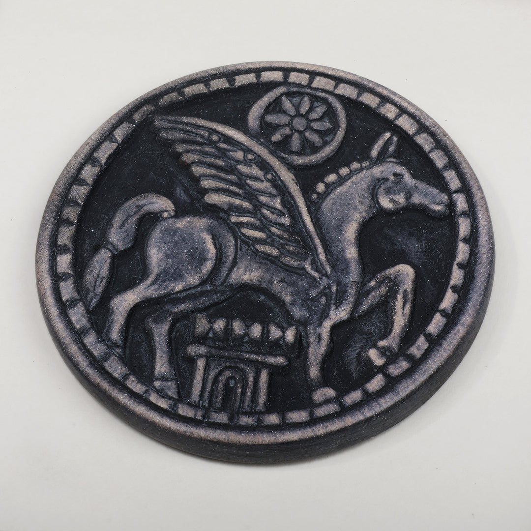 Yervandashat-Themed Porcelain Wall Accent Made in Armenia - Yervandashat Emblem