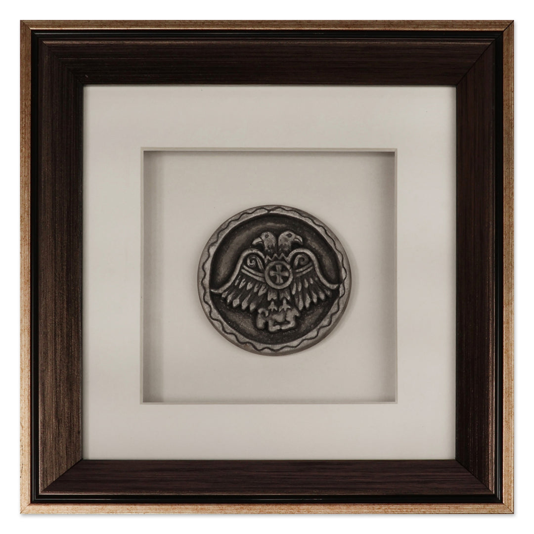 Armenian Handcrafted Bagaran-Themed Porcelain Wall Accent - Bagaran Emblem