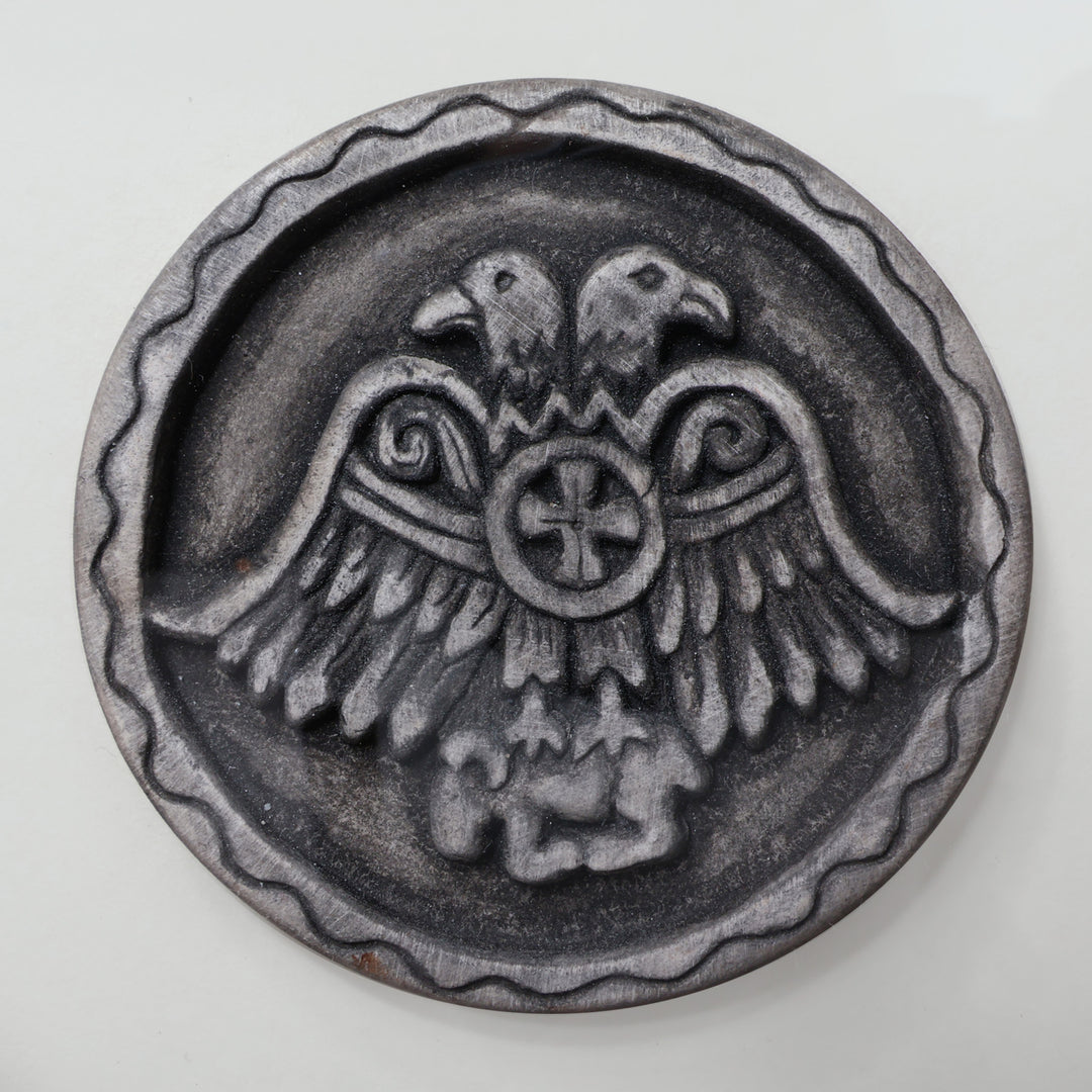 Armenian Handcrafted Bagaran-Themed Porcelain Wall Accent - Bagaran Emblem
