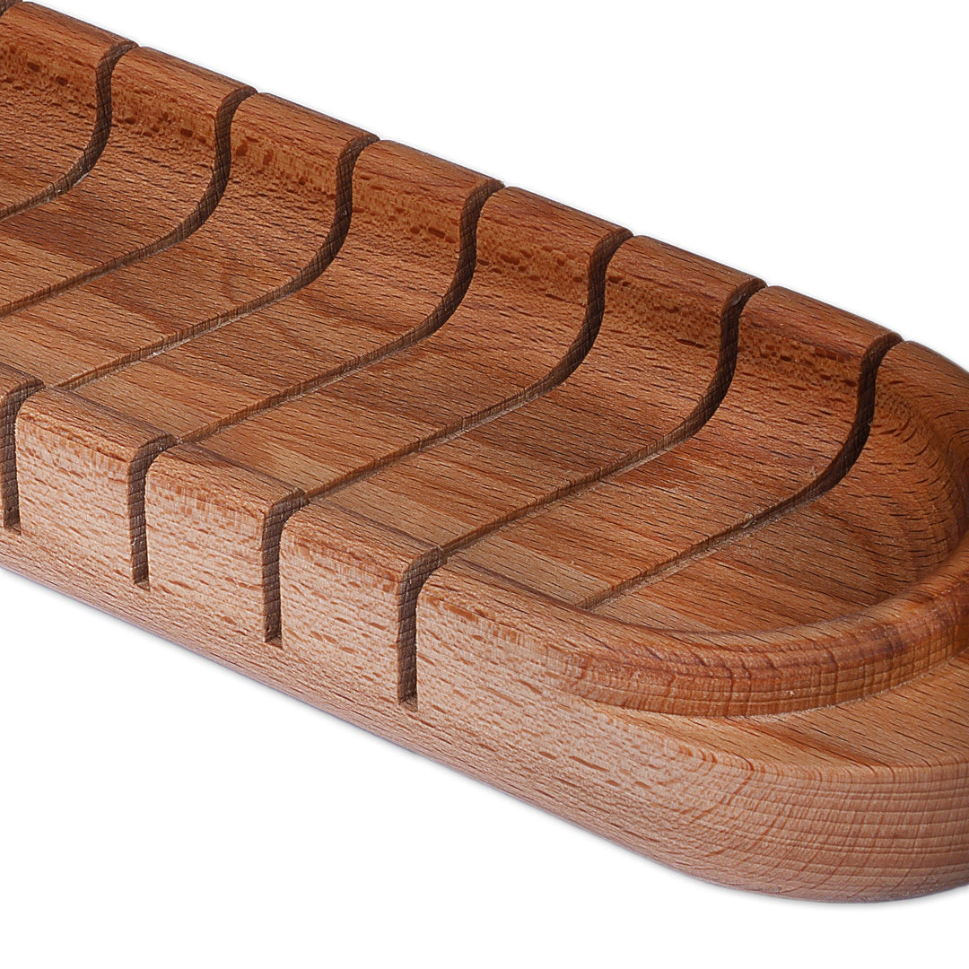 Hand-Carved Beechwood Cutting Breadboard Crafted in Armenia - Warm Delicacies