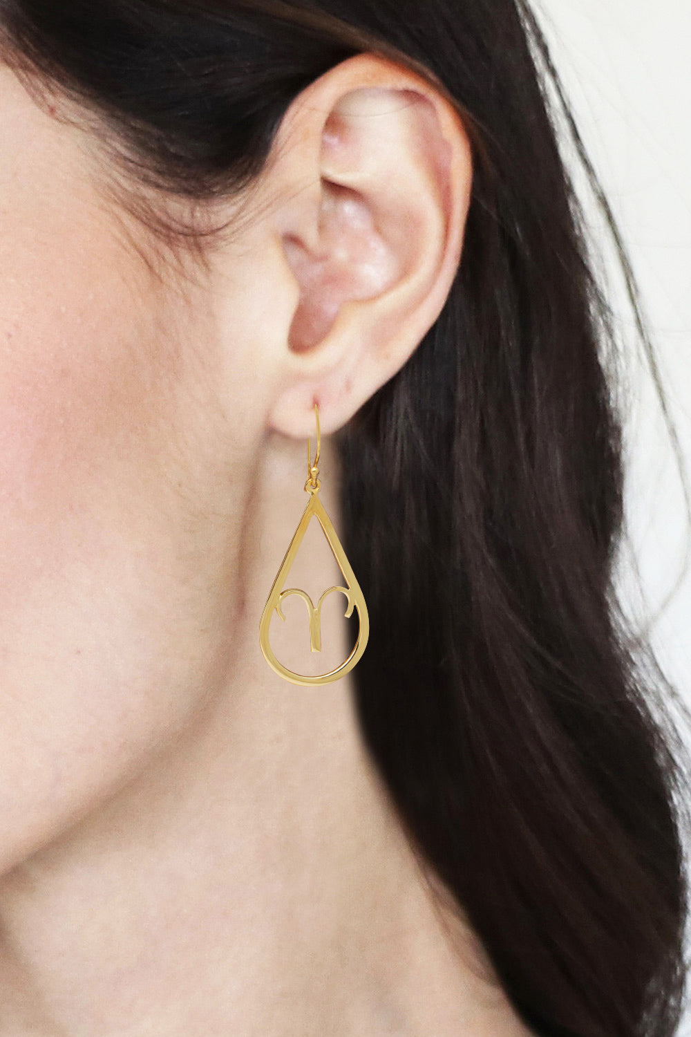 High-Polished Taurus-Themed 18k Gold-Plated Dangle Earrings - Taurus Glory