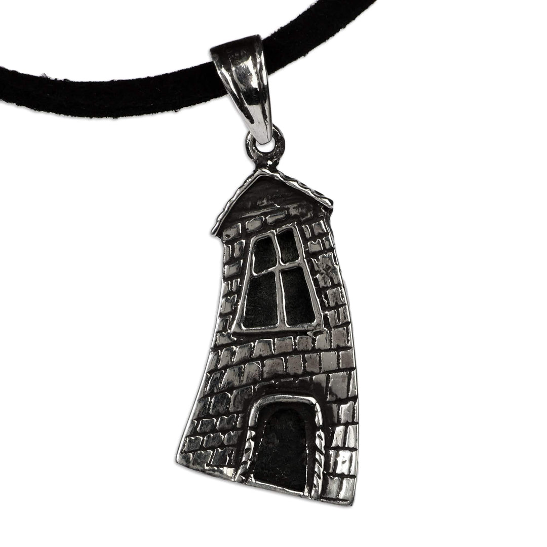 Inspirational Sterling Silver House Cord Pendant Necklace - Memories from Home