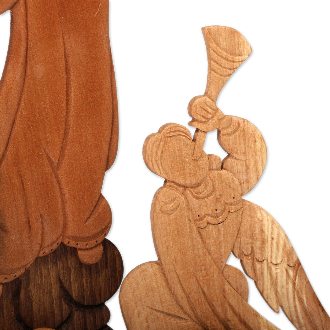 Artisan-Made Religious Wood Sculpture of The Resurrection - Resurrection of Jesus