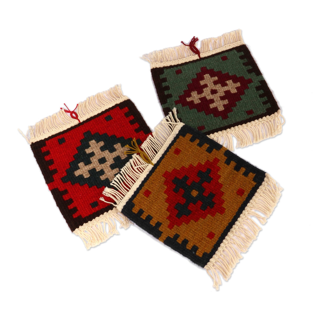 Cross-Themed 3-Piece Wool and Cotton Blend Wall Hanging Set - Devotion Eras
