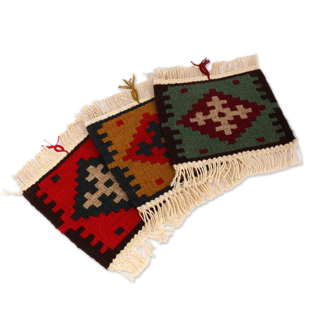 Cross-Themed 3-Piece Wool and Cotton Blend Wall Hanging Set - Devotion Eras