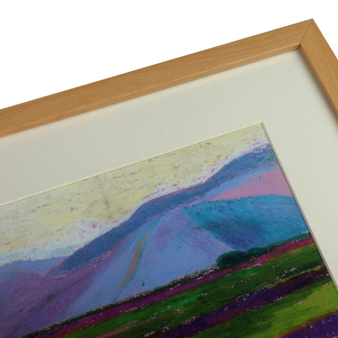 Oil on Paper Landscape-Themed Painting of Armenian Mountains - Armenian Landscape