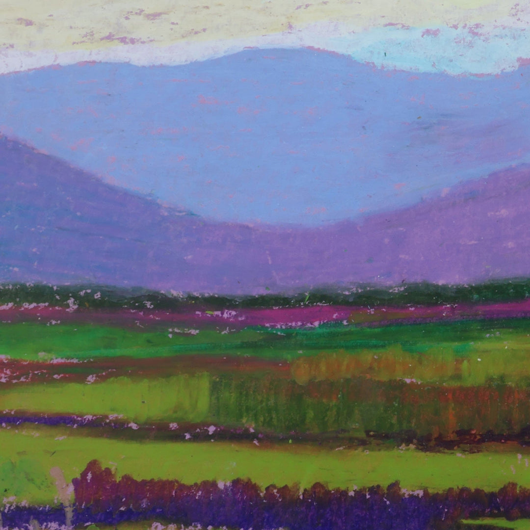 Oil on Paper Landscape-Themed Painting of Armenian Mountains - Armenian Landscape