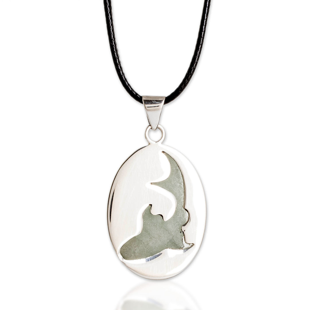 Light Green Jade Shark Pendant Necklace Made in Guatemala - Spirited Force
