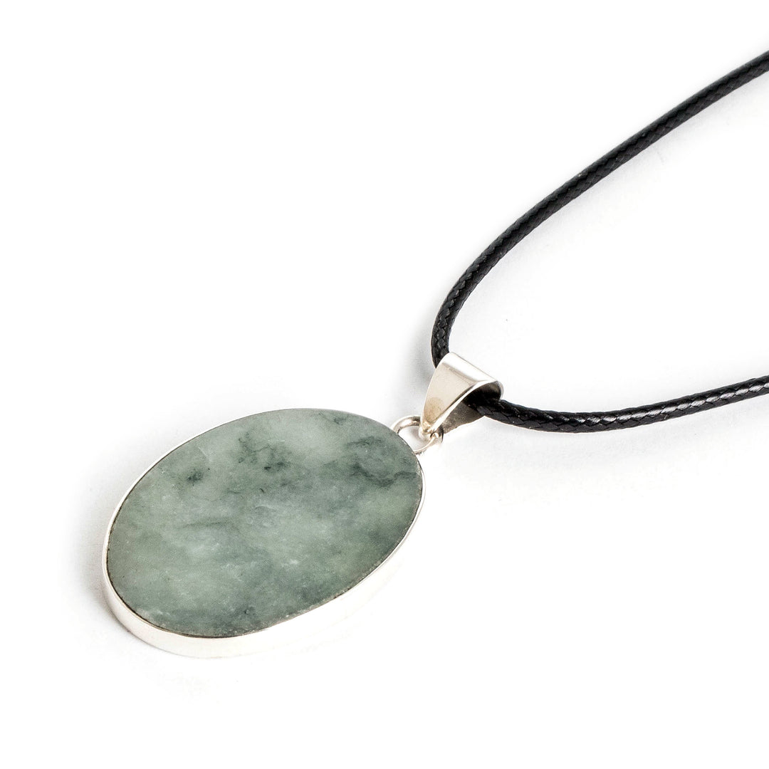 Light Green Jade Shark Pendant Necklace Made in Guatemala - Spirited Force