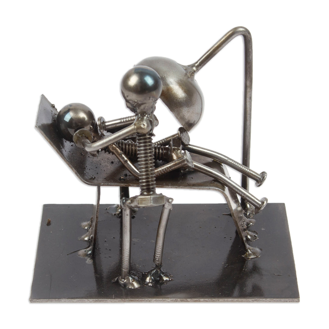 Eco-Friendly Dentist Figurine Made with Recycled Metal - Dentist Appointment