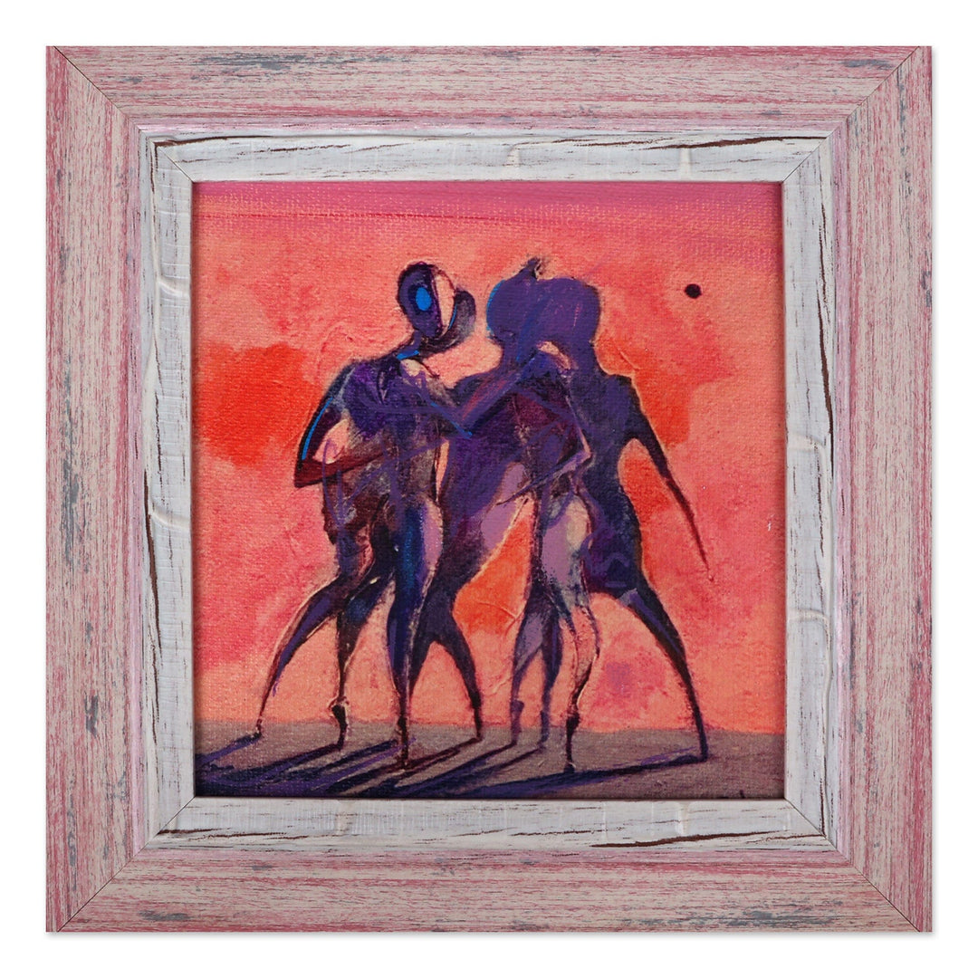 Mixed Media on Canvas Artwork Inspired by Theater Performers - Theatre
