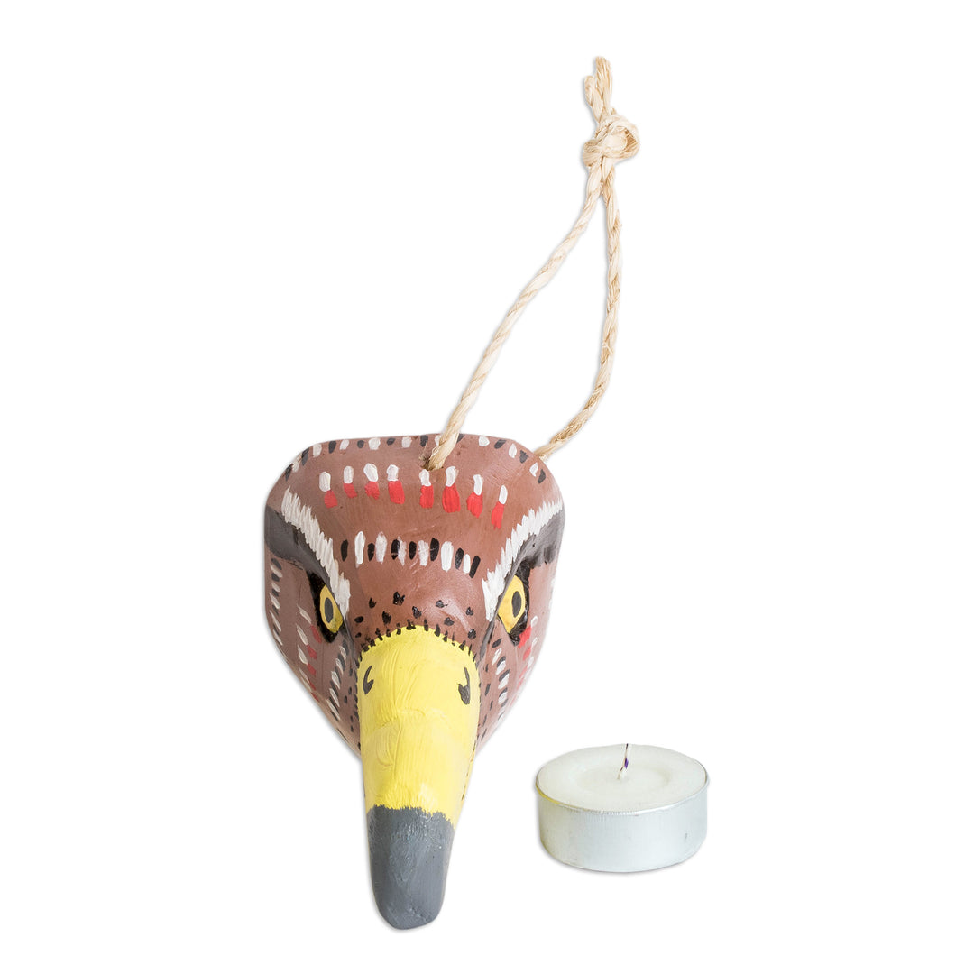 Bald Eagle Wood Mask Handcrafted and Painted in Guatemala - Brave Bald Eagle