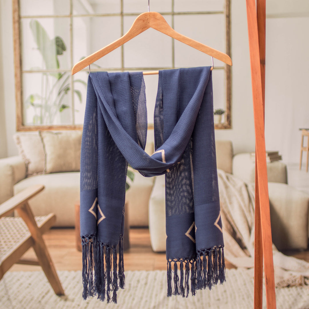 Blue Geometric Charm