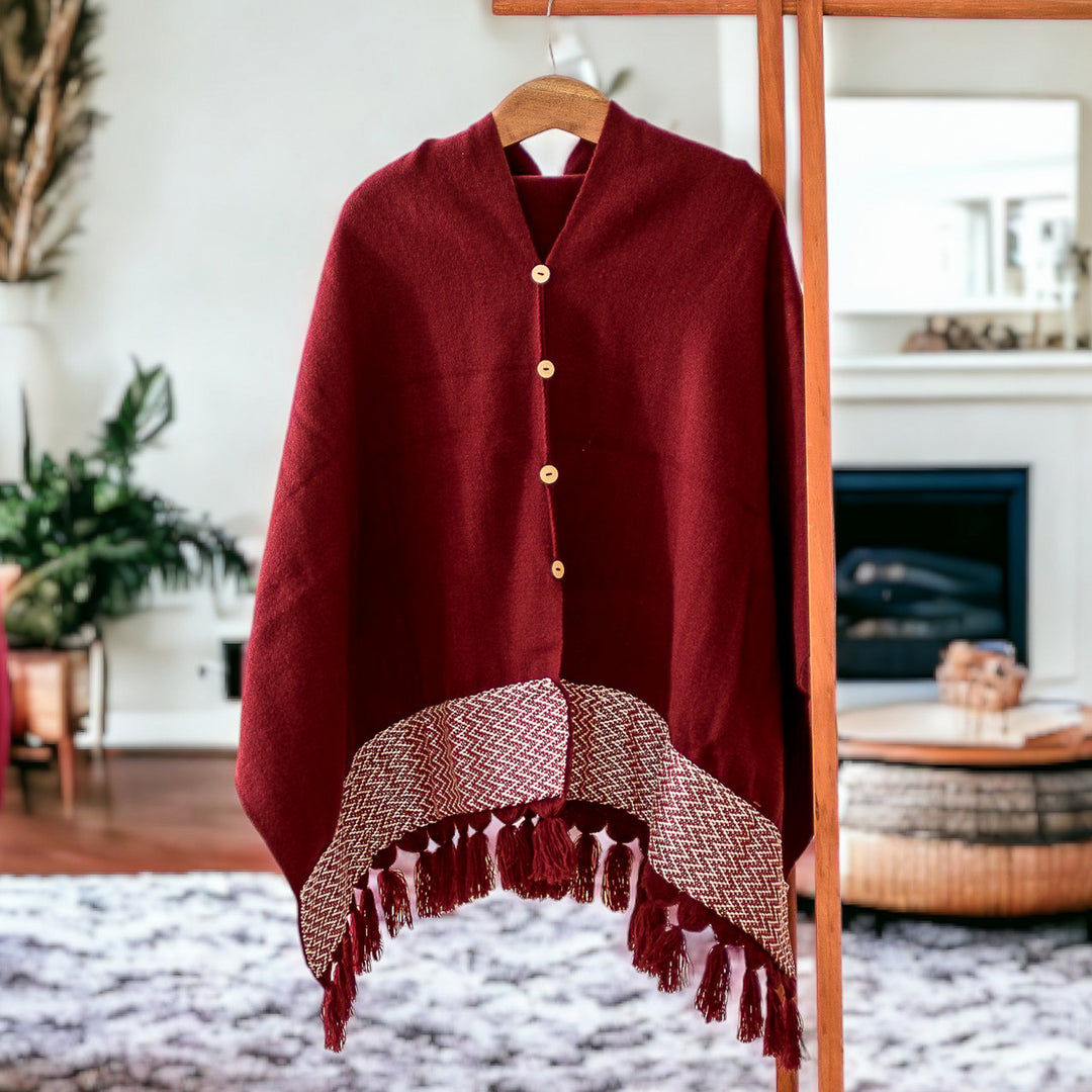 Burgundy Zigzag