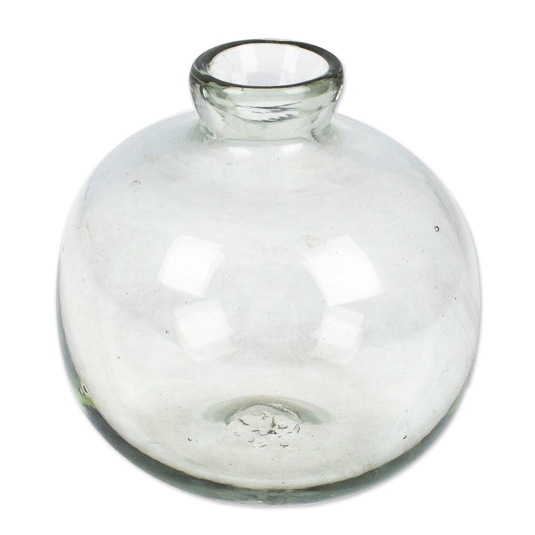 Artisan-Made Bottle-Shaped Recycled Glass Incense Diffuser - Lusciousness Bottle