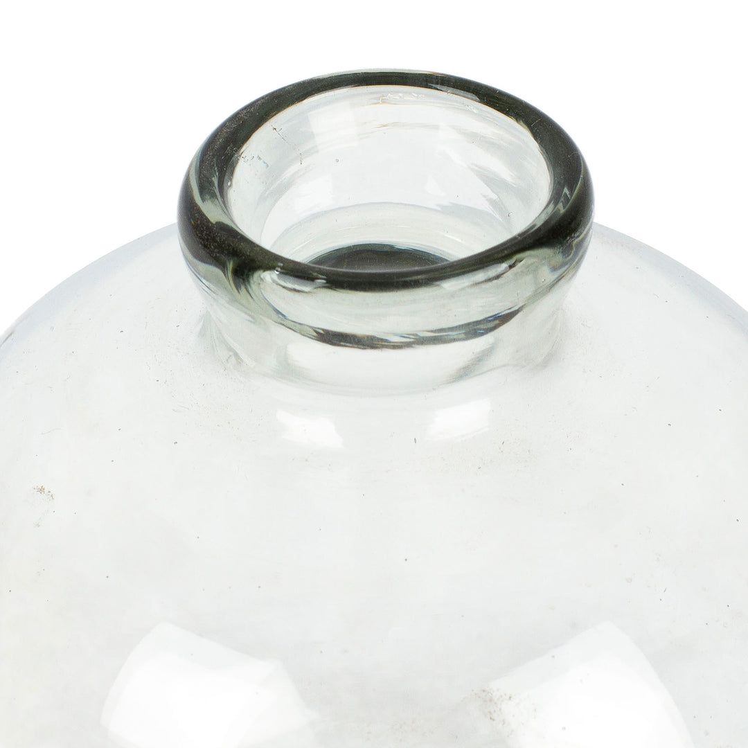 Artisan-Made Bottle-Shaped Recycled Glass Incense Diffuser - Lusciousness Bottle