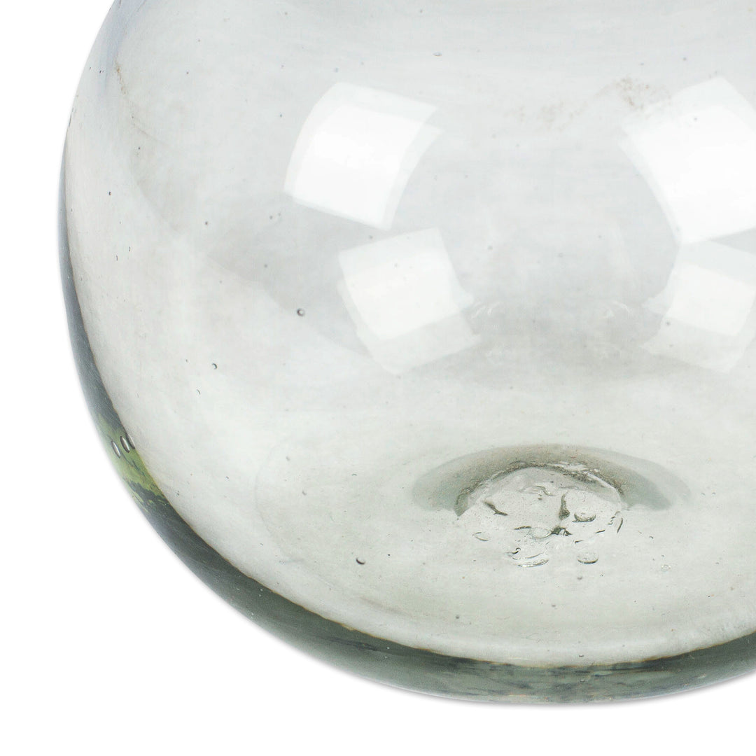 Artisan-Made Bottle-Shaped Recycled Glass Incense Diffuser - Lusciousness Bottle