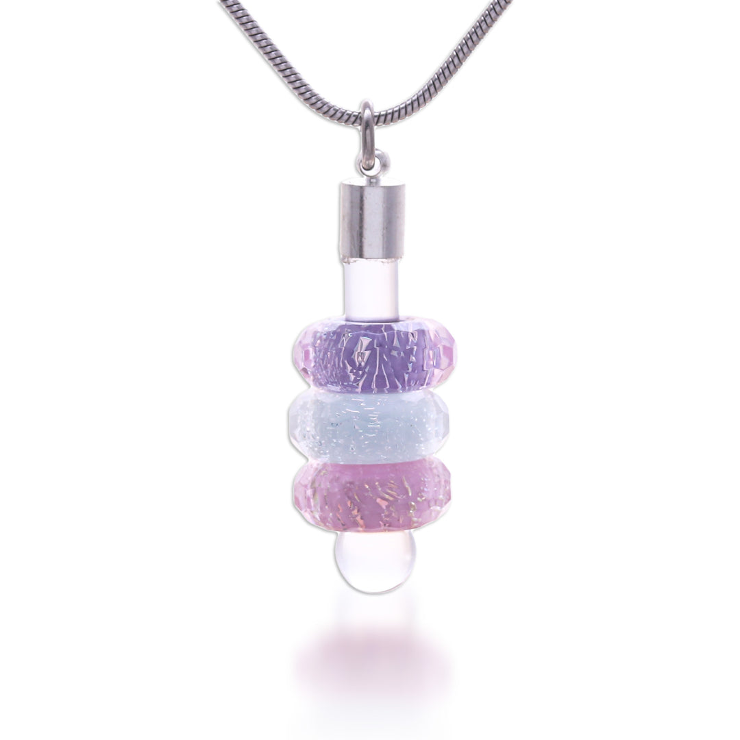 Thai Multicolor Handblown Glass Beaded Pendant Necklace - Dreamy Amulets