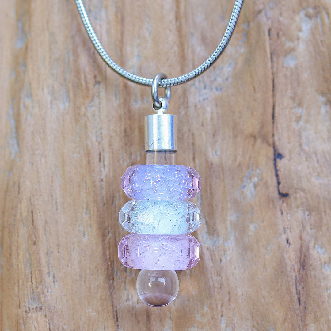 Thai Multicolor Handblown Glass Beaded Pendant Necklace - Dreamy Amulets
