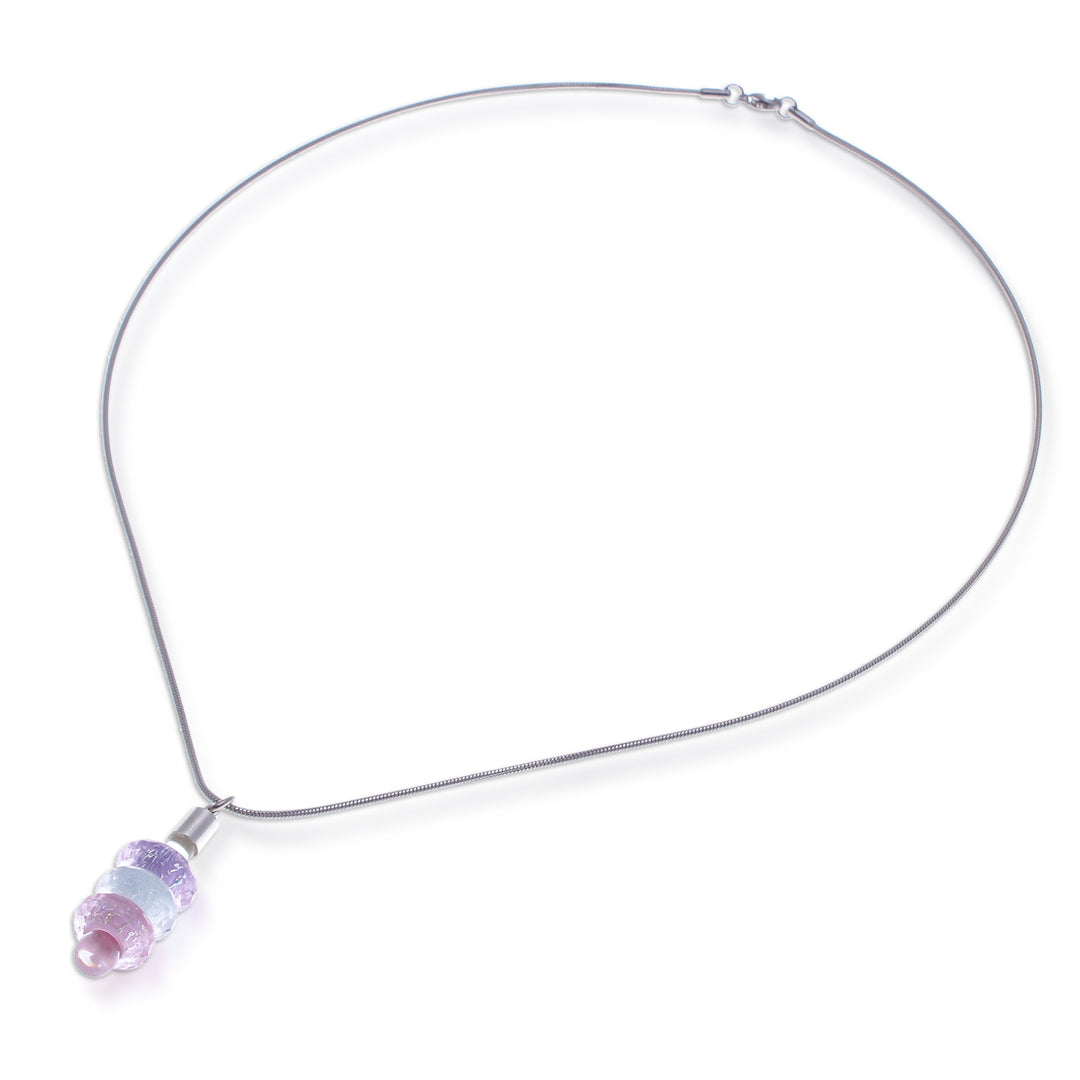 Thai Multicolor Handblown Glass Beaded Pendant Necklace - Dreamy Amulets