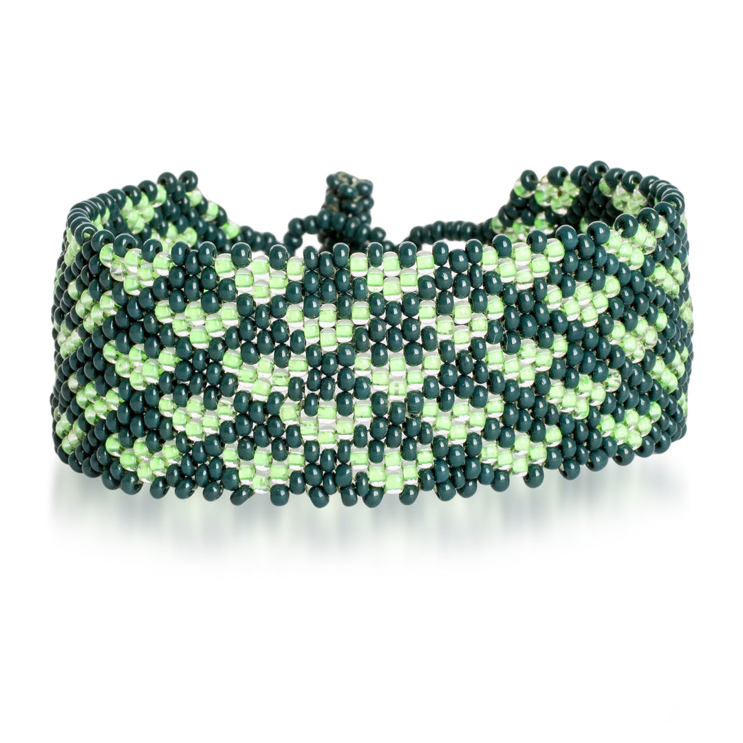 Heart-Themed Adjustable Handmade Beaded Wristband Bracelet - Unbreakable Love