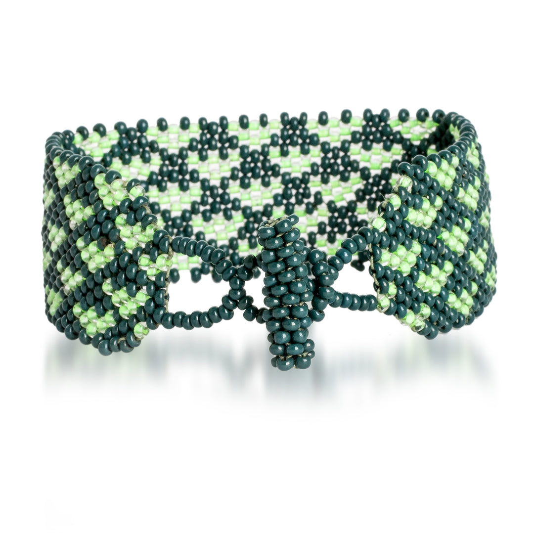 Heart-Themed Adjustable Handmade Beaded Wristband Bracelet - Unbreakable Love