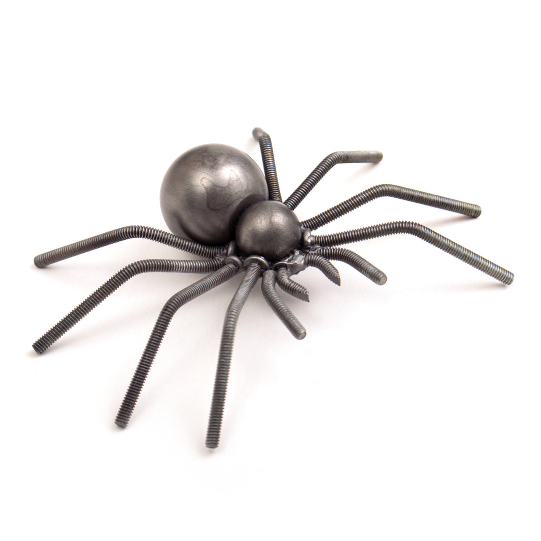 Modern Eco-Friendly Recycled Metal Figurine of a Tarantula - Tiny Tarantula