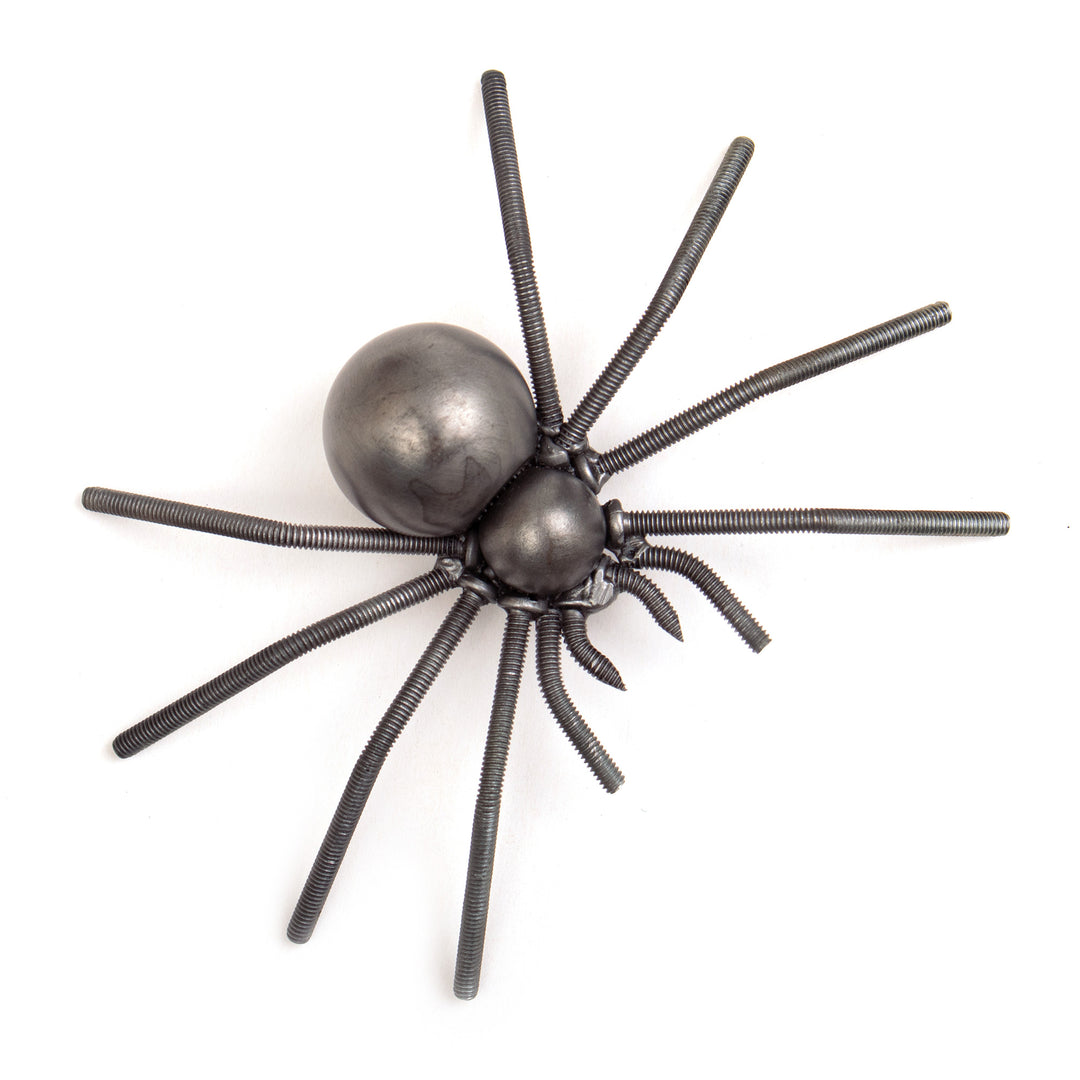 Modern Eco-Friendly Recycled Metal Figurine of a Tarantula - Tiny Tarantula