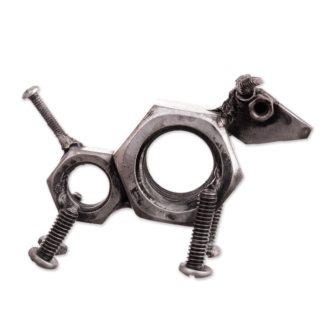 Animal-Themed Modern Abstract Recycled Auto Part Figurine - Animalia
