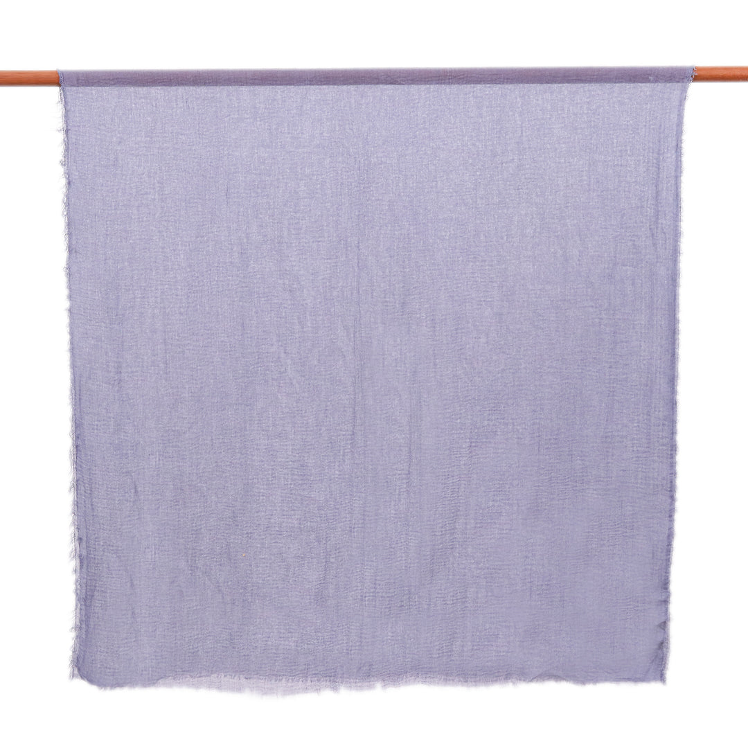 Fringed Soft Poppy Red and Smoke Grey 2-Piece Scarf Set - Red Soul