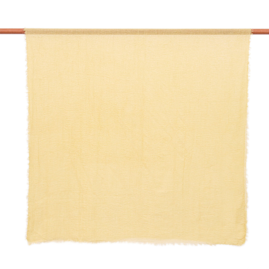 Chartreuse and Smoke Grey 2-Piece Scarf Set Made in Thailand - Refined Evening