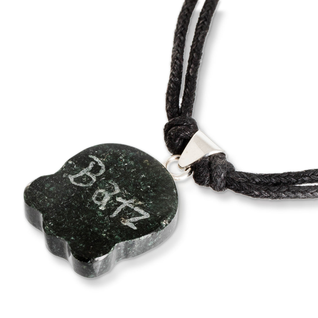 Mayan Creativity Nahual-Themed Jade Pendant Necklace - Mayan Creativity