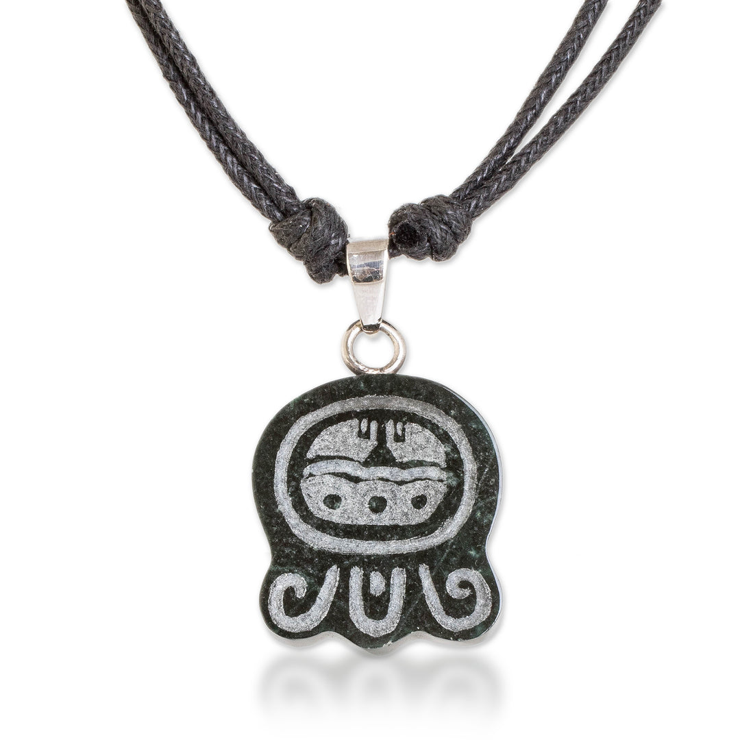 Mayan Renovation Nahual-Themed Jade Pendant Necklace - Mayan Renovation