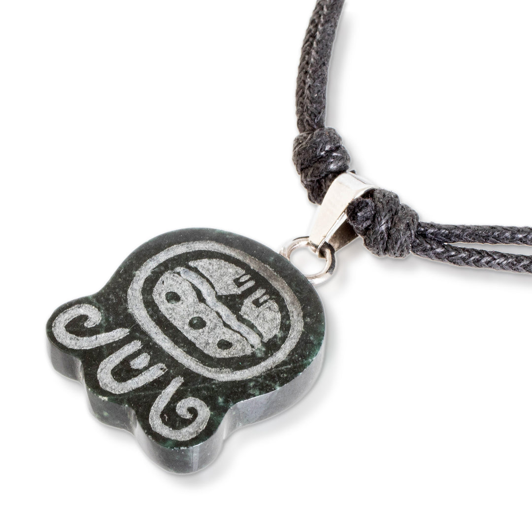 Mayan Renovation Nahual-Themed Jade Pendant Necklace - Mayan Renovation