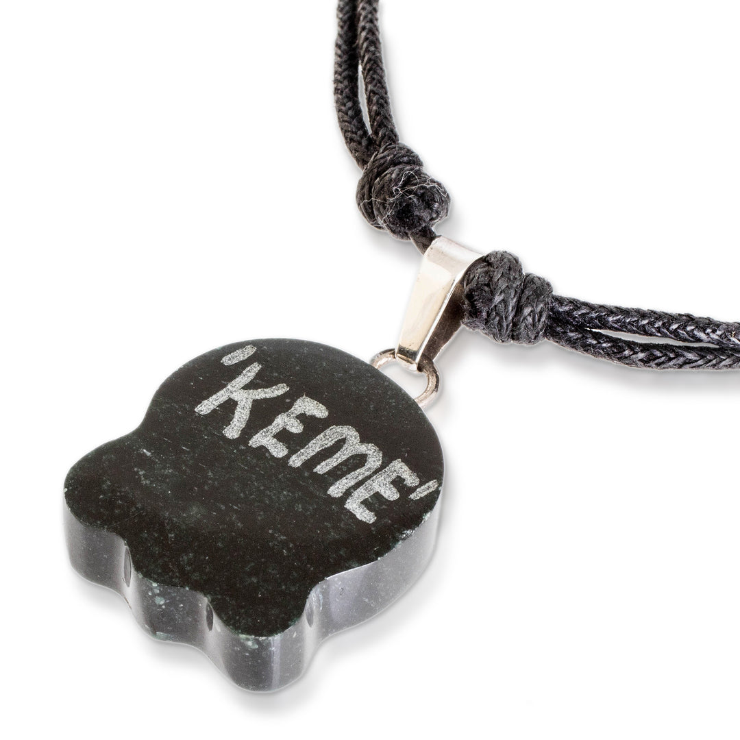 Jade Necklace with Mayan Transcendence Nahual Pendant - Mayan Transcendence